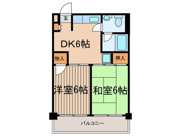 ロイヤルコスモ経堂の物件間取画像